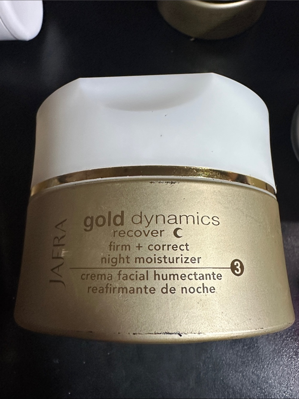JAFRA Gold Dynamics Night Moisturizer Cream — White & Gold no box new